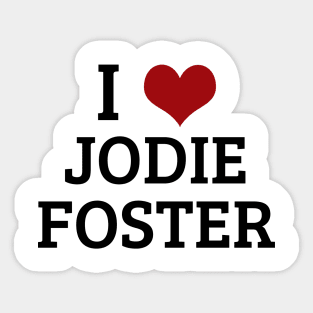 I Heart Jodie Foster Sticker